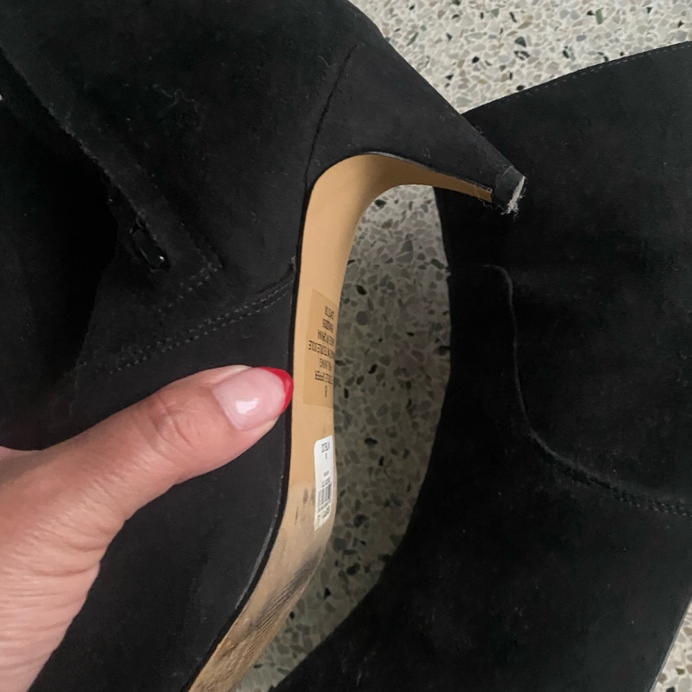 Express Black Ankle Booties